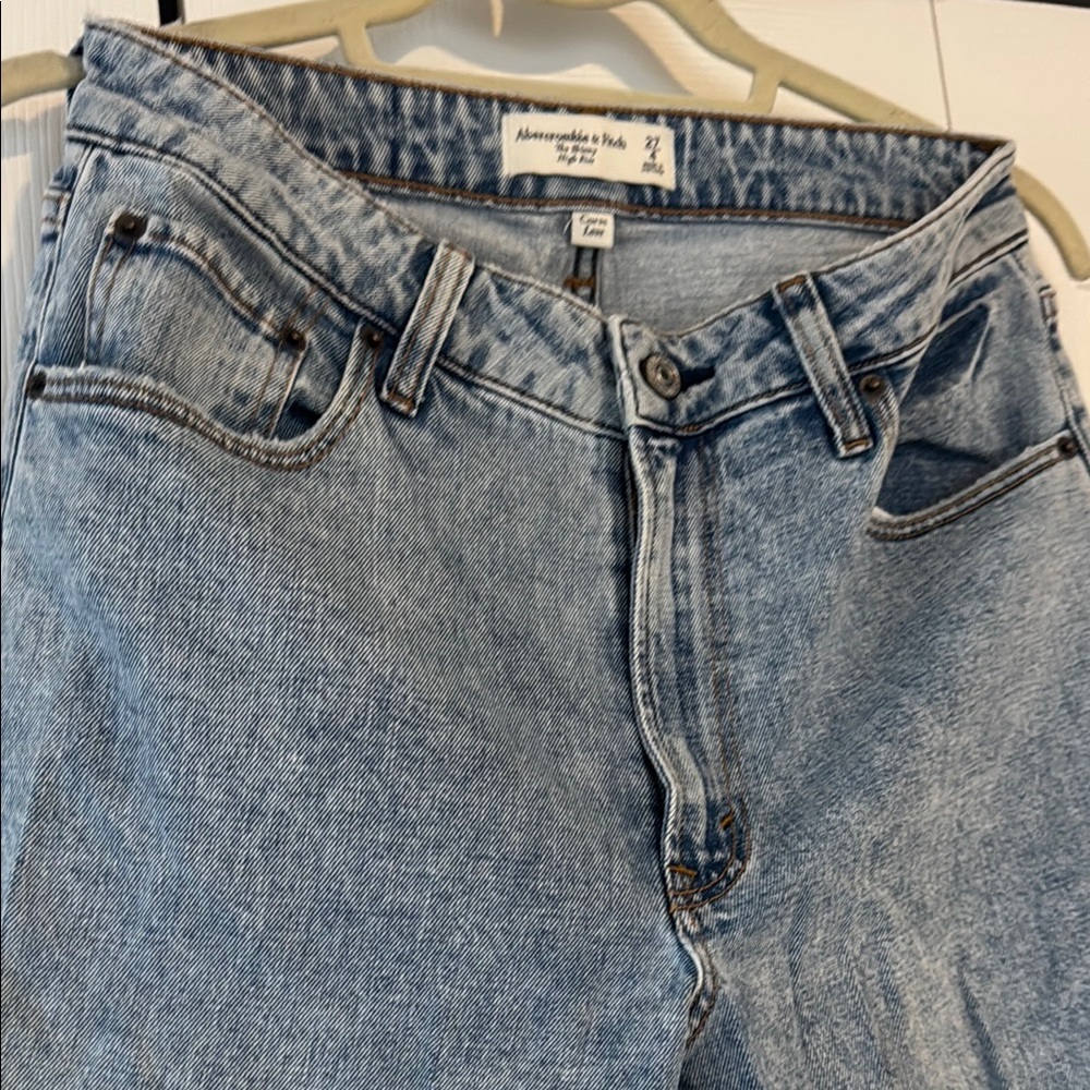 Abercrombie and fitch curve love skinny high rise jean